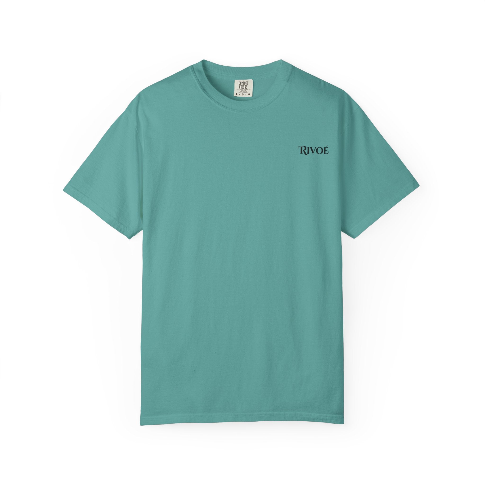 Minimal 'RIVOÉ' Logo T-Shirt — Garment-Dyed Casual Tee