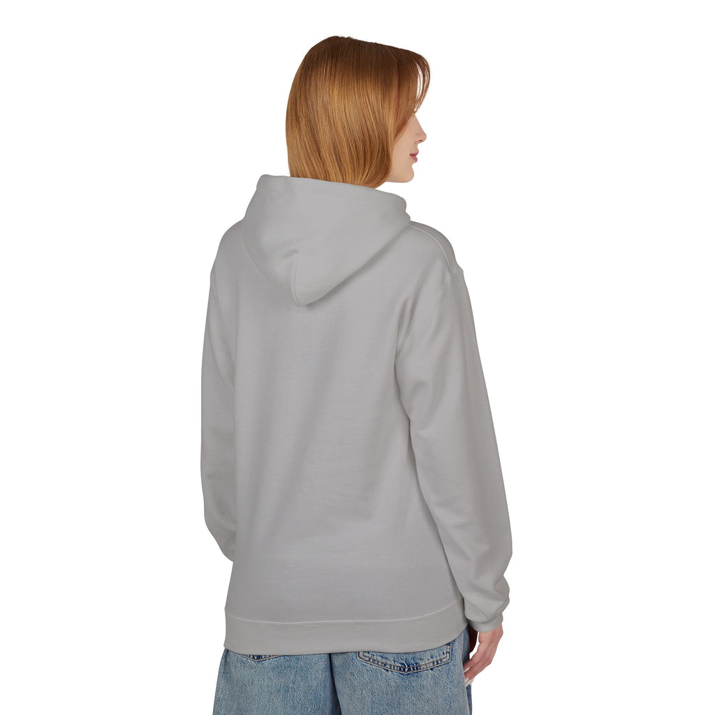 Minimal 'RIVOÉ' Small-Logo Hoodie — Clean White Casual Pullover