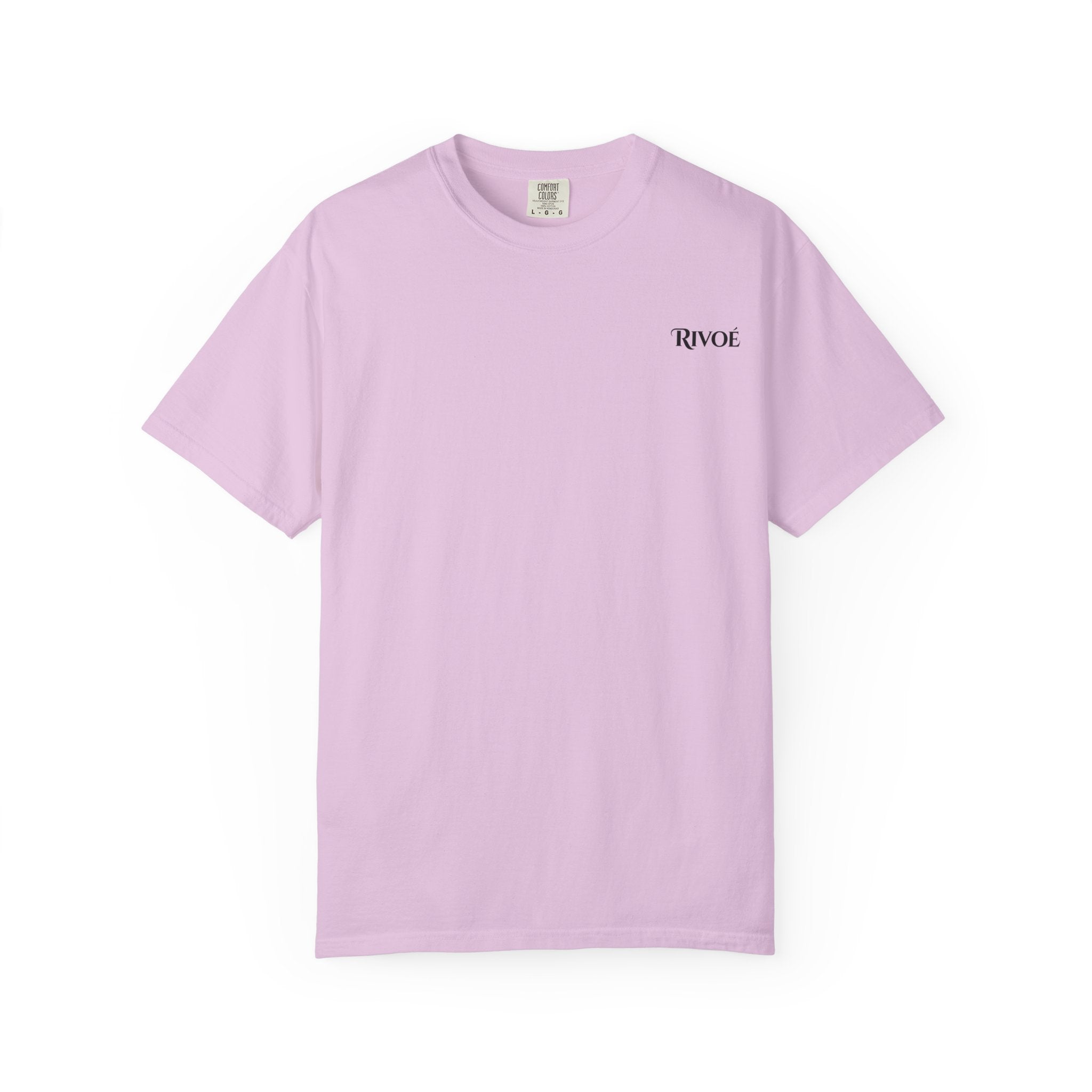 Minimal 'RIVOÉ' Logo T-Shirt — Garment-Dyed Casual Tee