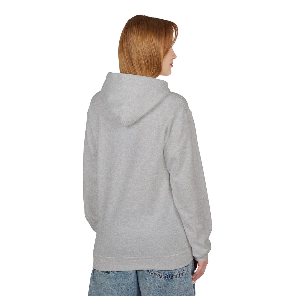 Minimal 'RIVOÉ' Small-Logo Hoodie — Clean White Casual Pullover